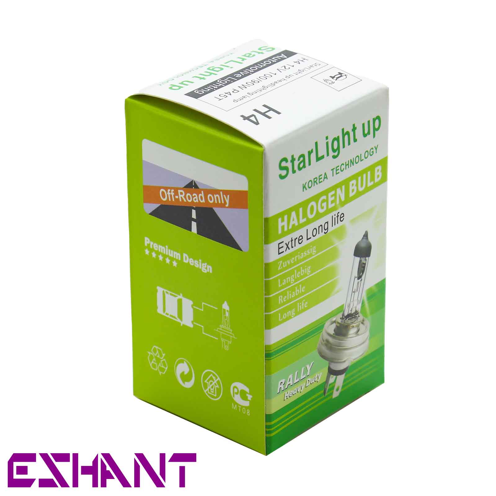 لامپ H4 استارلایت گرد پیکانی 90/100 وات